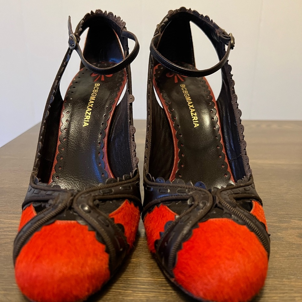 Brown & Red Heels
